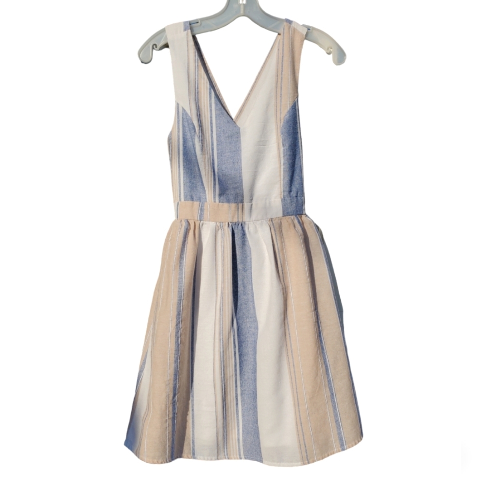 Altar'd State Small Pastel Striped Mini Dress